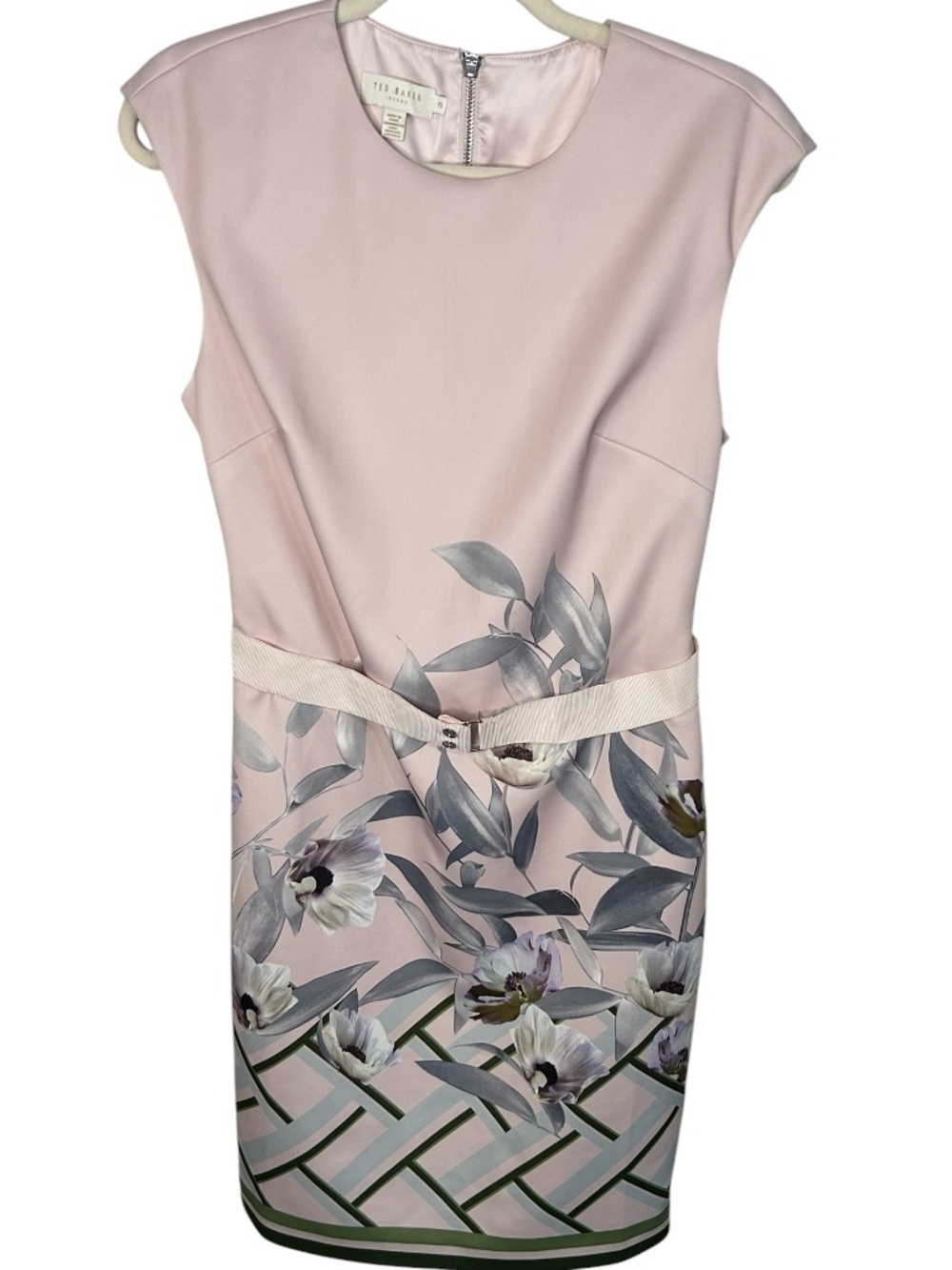 Ted Baker Haliey Everglade Floral Bodycon Dress Size 3